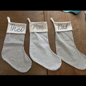 Striped Christmas Stocking - Theo